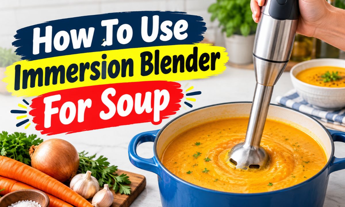 How To Use Immersion Blender For Soup