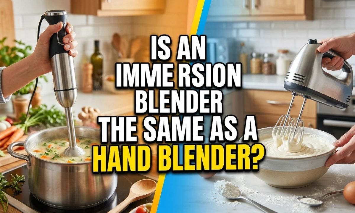 Is An Immersion Blender The Same As A Hand Blender